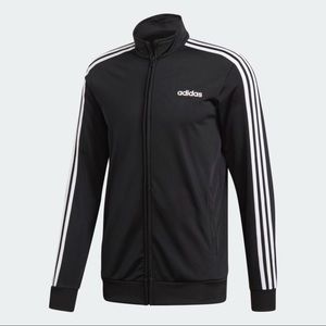 ADIDA’S ESSENTIALS 3-STRIPES TRICOT TRACK JACKET